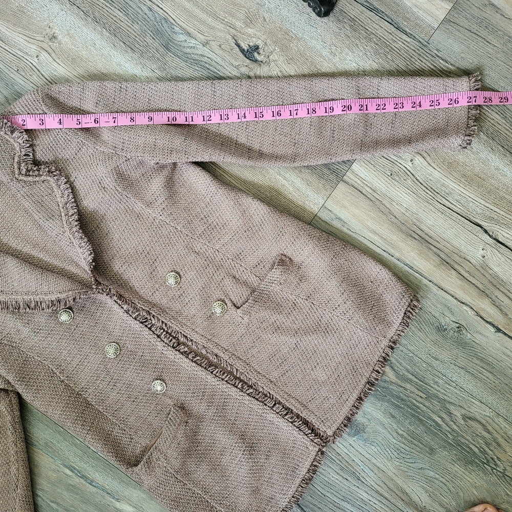 Chico's Women's Fringed Blazer Jacket - Picture 13 of 16